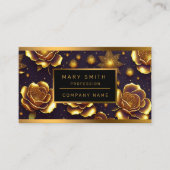 ビッグラグジュアリー金ゴールドバラモダンコレクション 名刺 (正面)