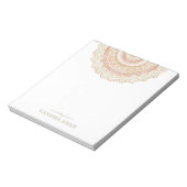 ビッグラブバラ金ゴールドボホマンダラ ノートパッド (回転)