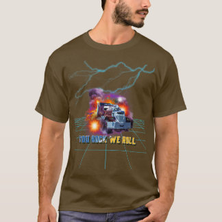 ビッグリグトラックショートラック引用文私たちをロック転が Tシャツ