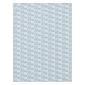 ビッグリトルシューズ新生児シャワースニーカー青い男の子 テーブルクロス (正面)