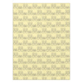 ビッグリトルシューズ新生児シャワースニーカー黄 テーブルクロス (正面)