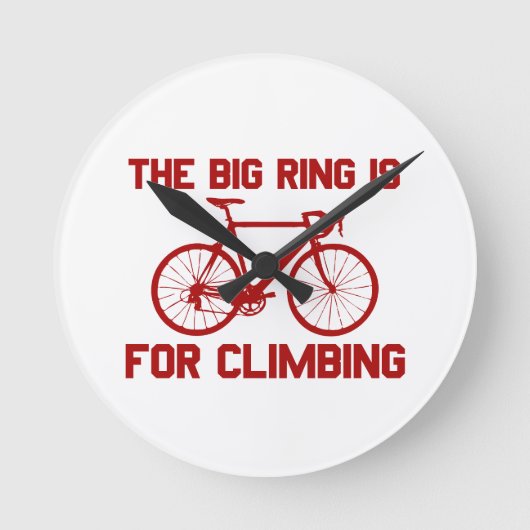 ビッグリングや輪は登山 ラウンド壁時計 (正面)