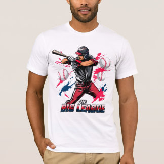 "ビッグリーグ" ダイナミック・ベースボール・バッターアクション Tシャツ
