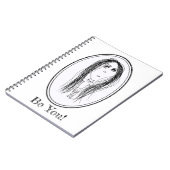 ビッグリード顔(ティリーデザイン) ノートブック (左側)