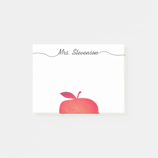 ビッグレッドアップルグレードスクール先生 ポストイット (正面)