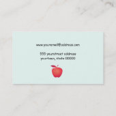 ビッグレッドアップルスクール先生教育 名刺 (裏面)