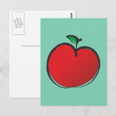 ビッグレッドアップルスケッチ ポストカード (正面/裏面)