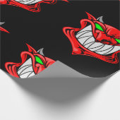 ビッグレッドデビルオンブラック ラッピングペーパー (角)