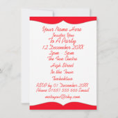 ビッグレッドバスに乗った子供たちパーティー 招待状 (裏面)