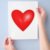 ビッグレッドバレンタインハート チラシ (手)