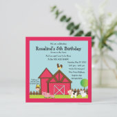 ビッグレッドバーンバースデーパーティーの招待 セーブザデート (スタンド正面)