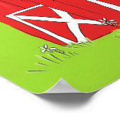 ビッグレッドバーンw雲 ポスター (角)