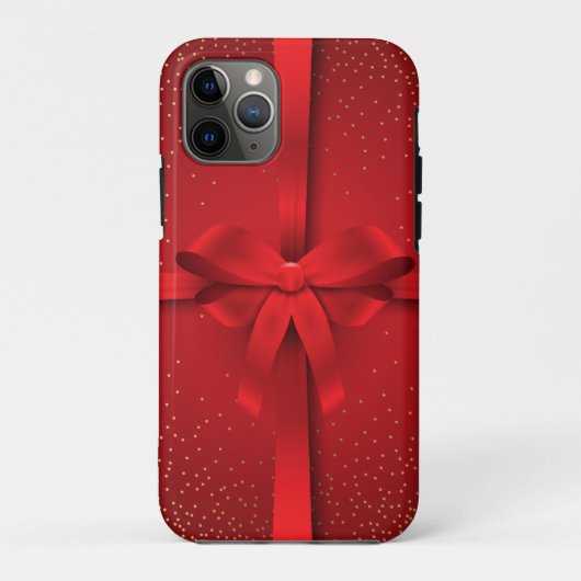 ビッグレッドボウクリスマスホリデーズギフト Case-Mate iPhoneケース (裏面)