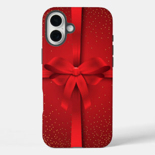 ビッグレッドボウクリスマスホリデーズギフト iPhone 16 PLUSケース