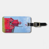 ビッグレッドミシガンライトハウス ラゲッジタグ (正面横)