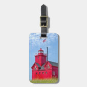ビッグレッドミシガンライトハウス ラゲッジタグ (正面縦)