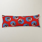 ビッグレッドライトハウスズ絵を描オランダオリジナルアート ボディピロー (裏面)