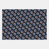 ビッグレッドライトハウスズ絵を描オランダオリジナルアート ラッピングペーパーシート (正面3)