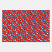 ビッグレッドライトハウスズ絵を描オランダオリジナルアート ラッピングペーパーシート (正面)