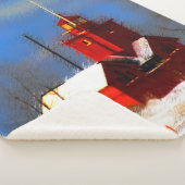 ビッグレッドライトハウス絵画ズ – オリジナルアート シェルパブランケット (3/4)