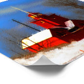 ビッグレッドライトハウス絵画ズ – オリジナルアート ポスター (角)