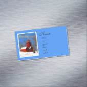 ビッグレッドライトハウス絵画ズ – オリジナルアート マグネット名刺 (インサイチュ)