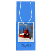 ビッグレッドライトハウス絵画ズ – オリジナルアート ワインギフトバッグ (裏面)