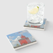 ビッグレッドライトハウス ストーンコースター (横)