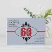 ビッグレッド60歳誕生日パーティーの招待 招待状 (スタンド正面)