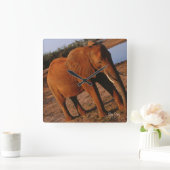 ビッグレッド スクエア壁時計 (ホーム)