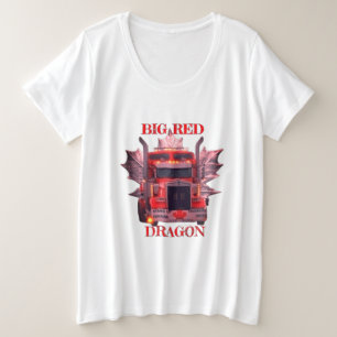 ビッグレッド・ドラゴン プラスサイズTシャツ