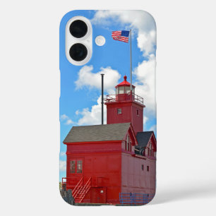 "ビッグレッド"ミシガンライトハウス iPhone 16ケース