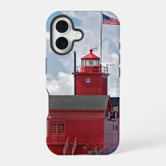 "ビッグレッド"灯台 iPhone 16ケース (裏面)