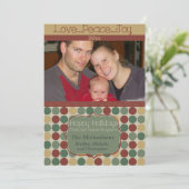 ビッグレトロドットフォトホリデーカード シーズンカード (スタンド正面)