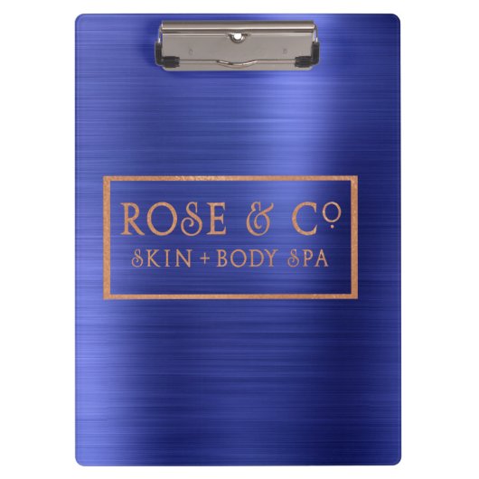 ビッグロゴサファイアコバルトブルーメタリック クリップボード (正面)
