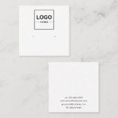 ビッグロゴジュエリーイヤリング表示名刺 スクエア名刺 (正面/裏面)