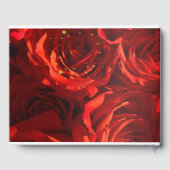 ビッグロマンチックレッドローズカスタムゲストブック ゲストブック (裏面)