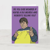 ビッグワイルドおもしろい誕生日カード カード (正面)