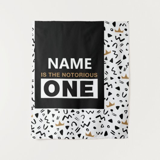 ビッグワンの誕生日写真用バックドロップタペストリー タペストリー (正面)