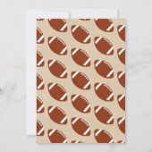 ビッグワンを蹴る | サッカー1歳の誕生日 招待状 (裏面)