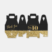 ビッグワンカスタムエージブラック金ゴールドパーソナライズされた フェイバーボックス (折り畳みなし)