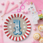 ビッグワンサーカスカーニバル誕生日パーティー ペーパープレート (パーティー)