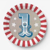 ビッグワンサーカスカーニバル誕生日パーティー ペーパープレート (正面)