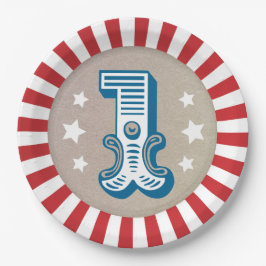 ビッグワンサーカスカーニバル誕生日パーティー ペーパープレート