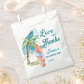 ビッグワンサーフィンレトロビーチパーティー感謝していユー フェイバーバッグ (クリップ留めされた状態)