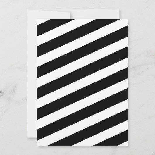 ビッグワンファースト誕生日モダンフォト白黒 招待状 (裏面)