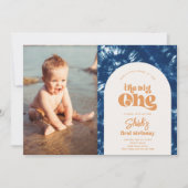 ビッグワンフォト誕生日招待状 |サーフィン 招待状 (正面)