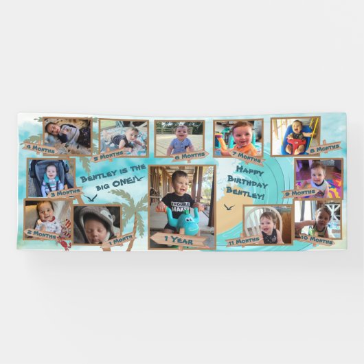 ビッグワンベビー初年度誕生日バナー 横断幕 (横)