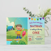 ビッグワンボーイズフィッシング ファーストバースデーパーティー 招待状 (スタンド正面)