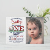 ビッグワン野球の第1バースデーフォトをヒット 招待状 (スタンド正面)